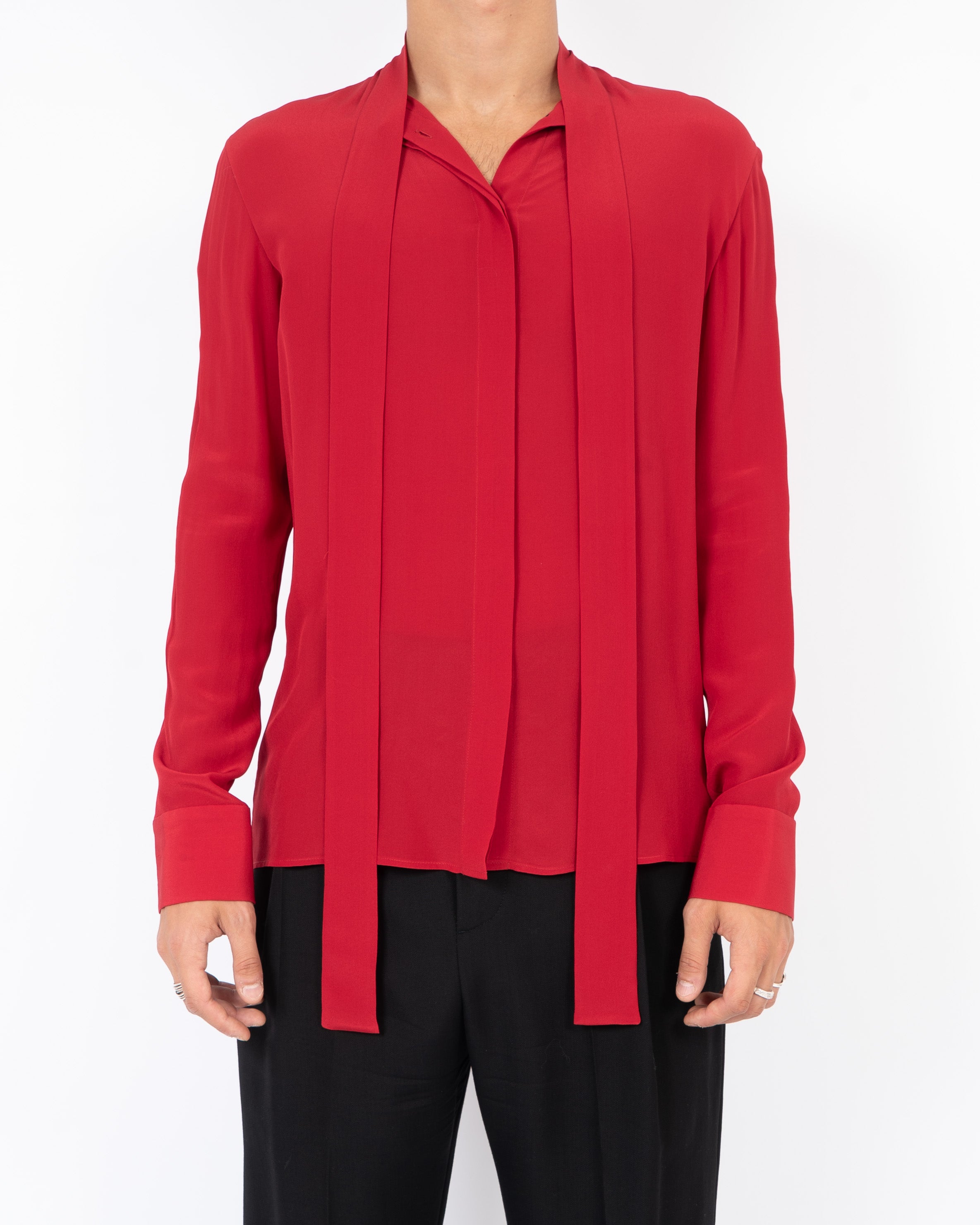 FW19 Sophora Red Silk Shirt Sample