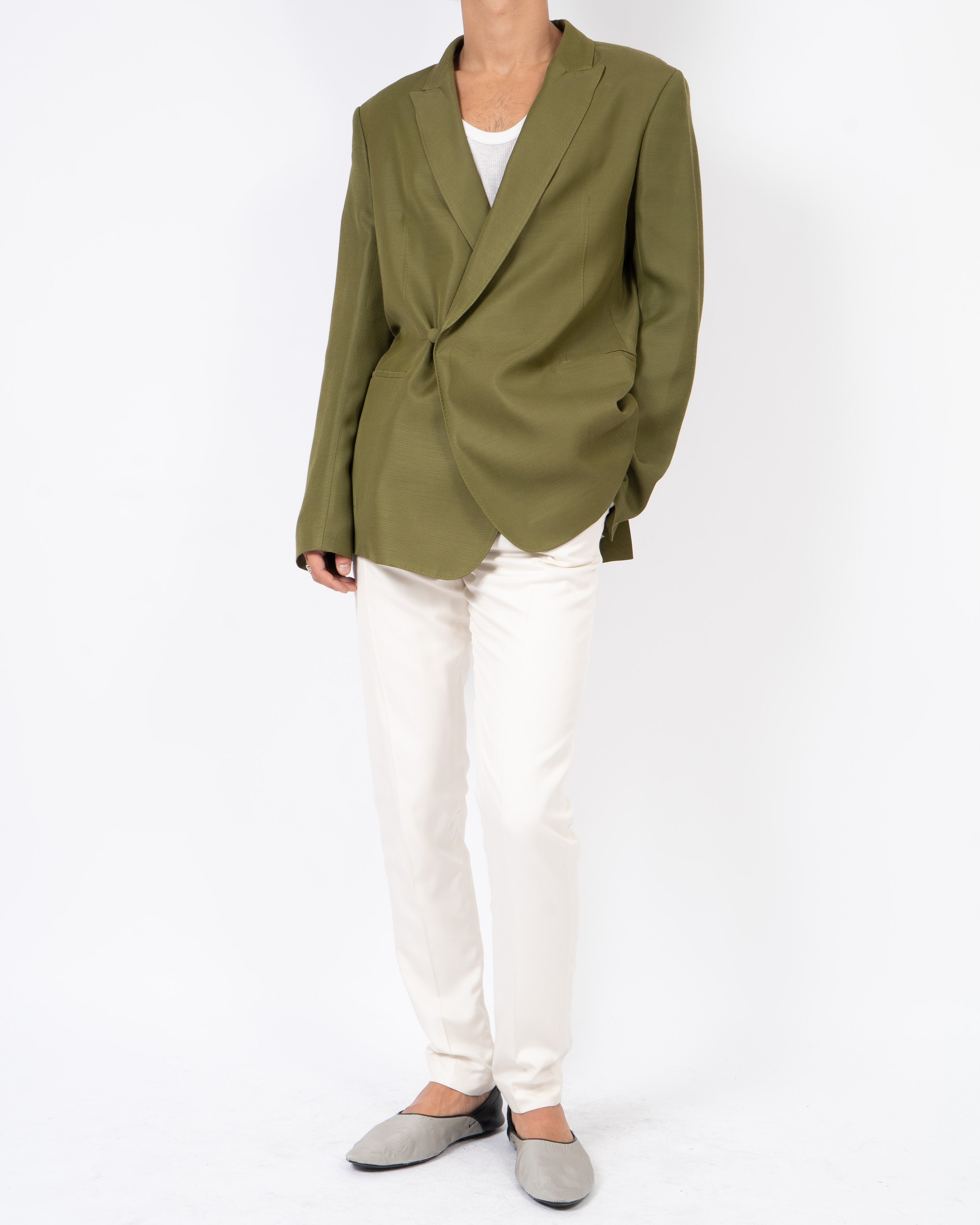 SS20 Double Breasted Green Blazer