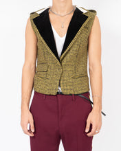 Load image into Gallery viewer, FW16 Yellow Houndstooth Waistcoat