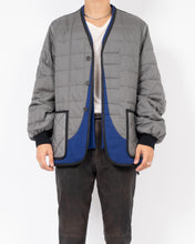 Load image into Gallery viewer, FW19 Grey &amp; Blue Double Layered Quilted Jacket