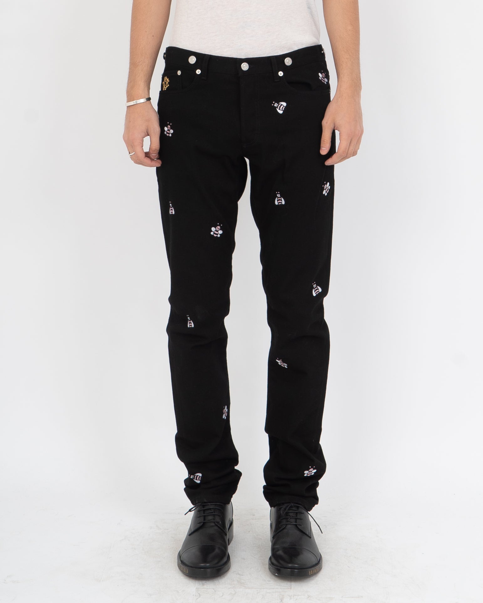 SS19 Kaws Bee Embroidered Denim