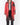 SS18 Oversized Coat in Hand Painted Red Leather