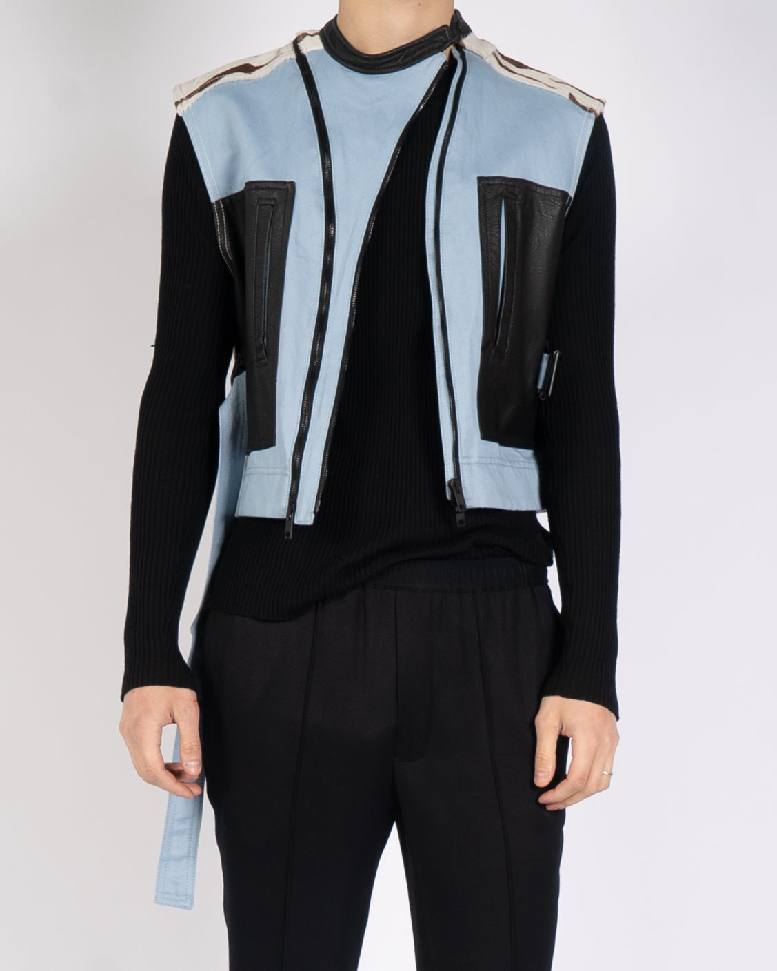 SS20 Mixed Fabric Leo Waist-Coat