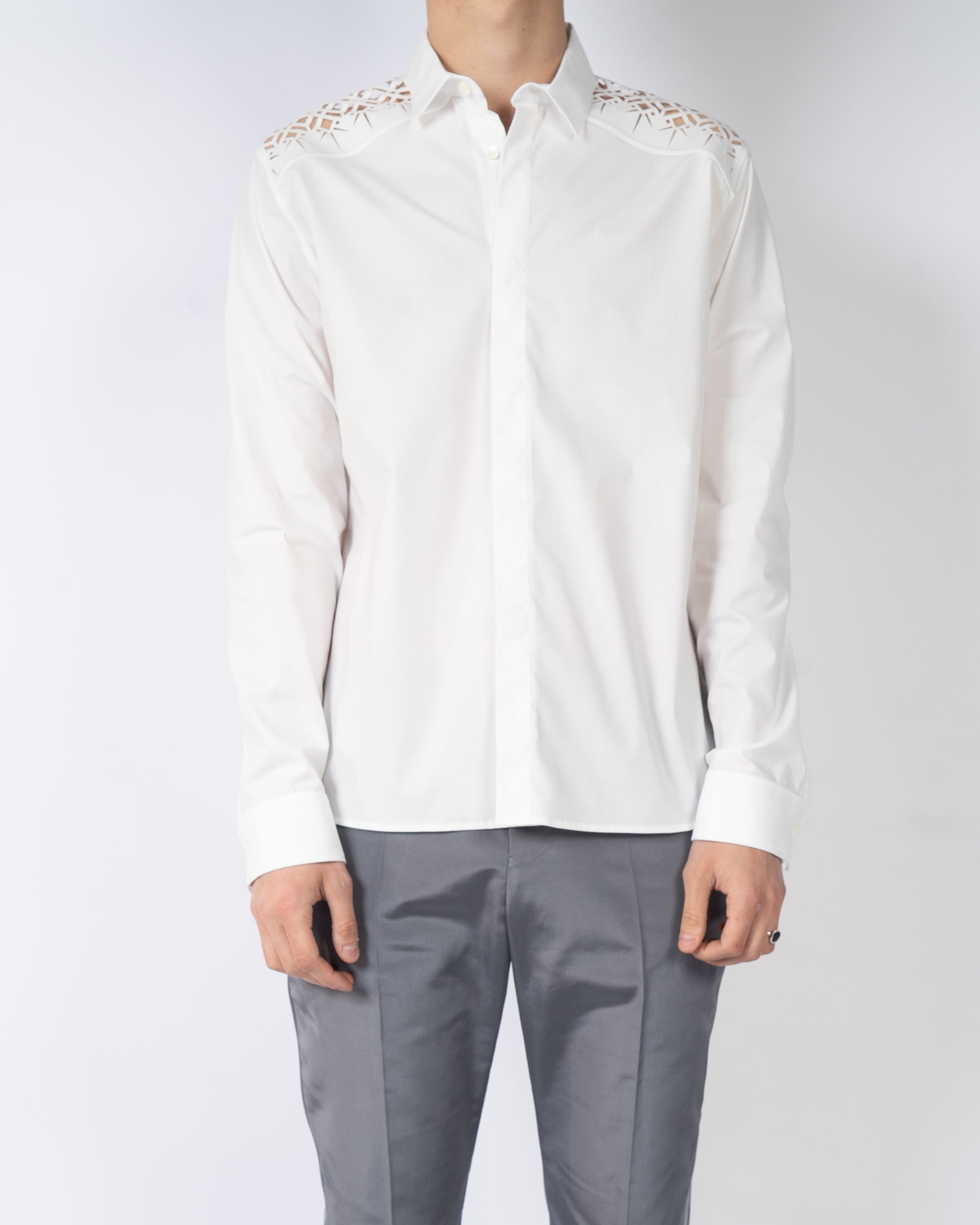 SS19 Classic White Lasercut Shirt