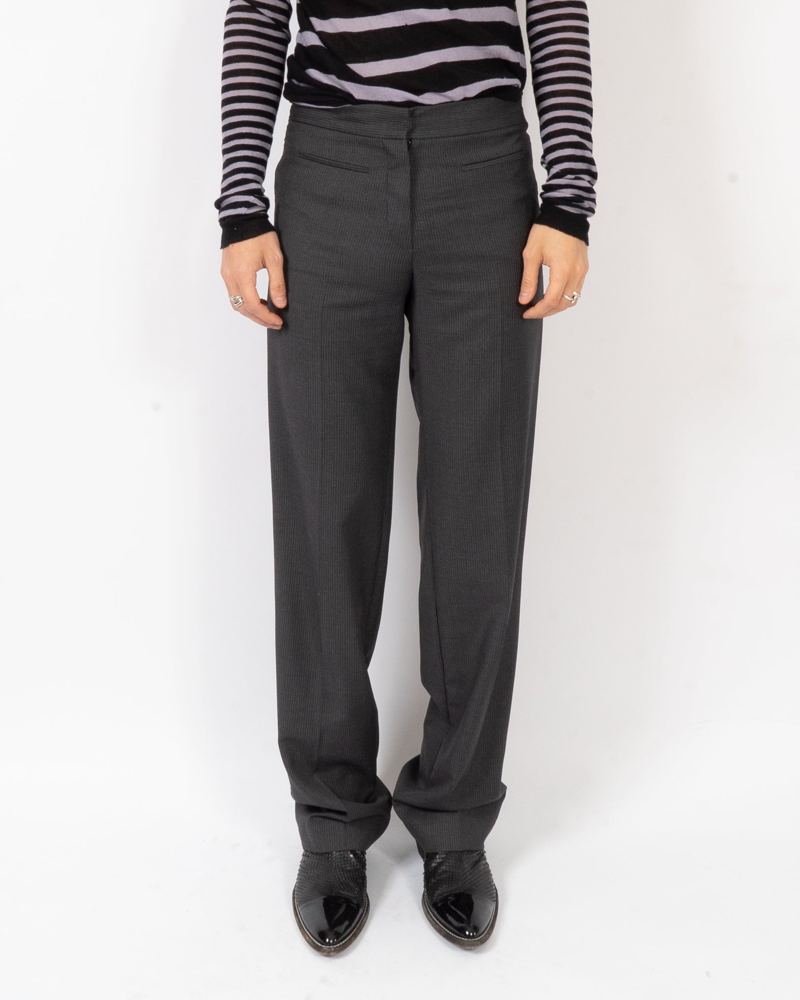 Highwaisted Pinstripe Trousers