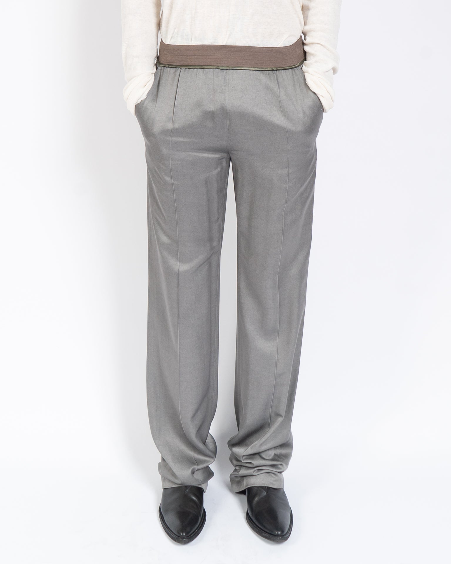 SS15 Grey Elastic Waist Trousers