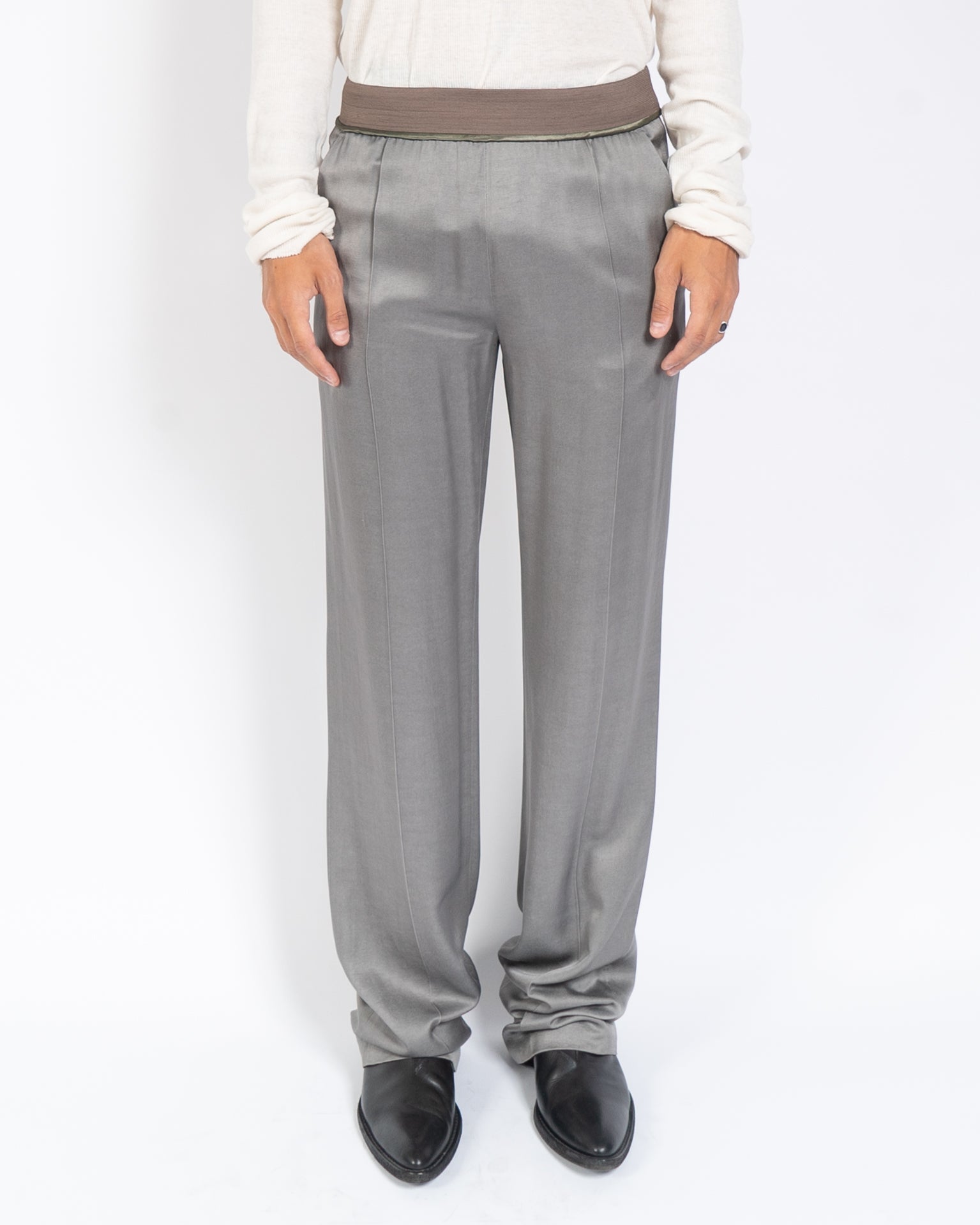 SS15 Grey Elastic Waist Trousers