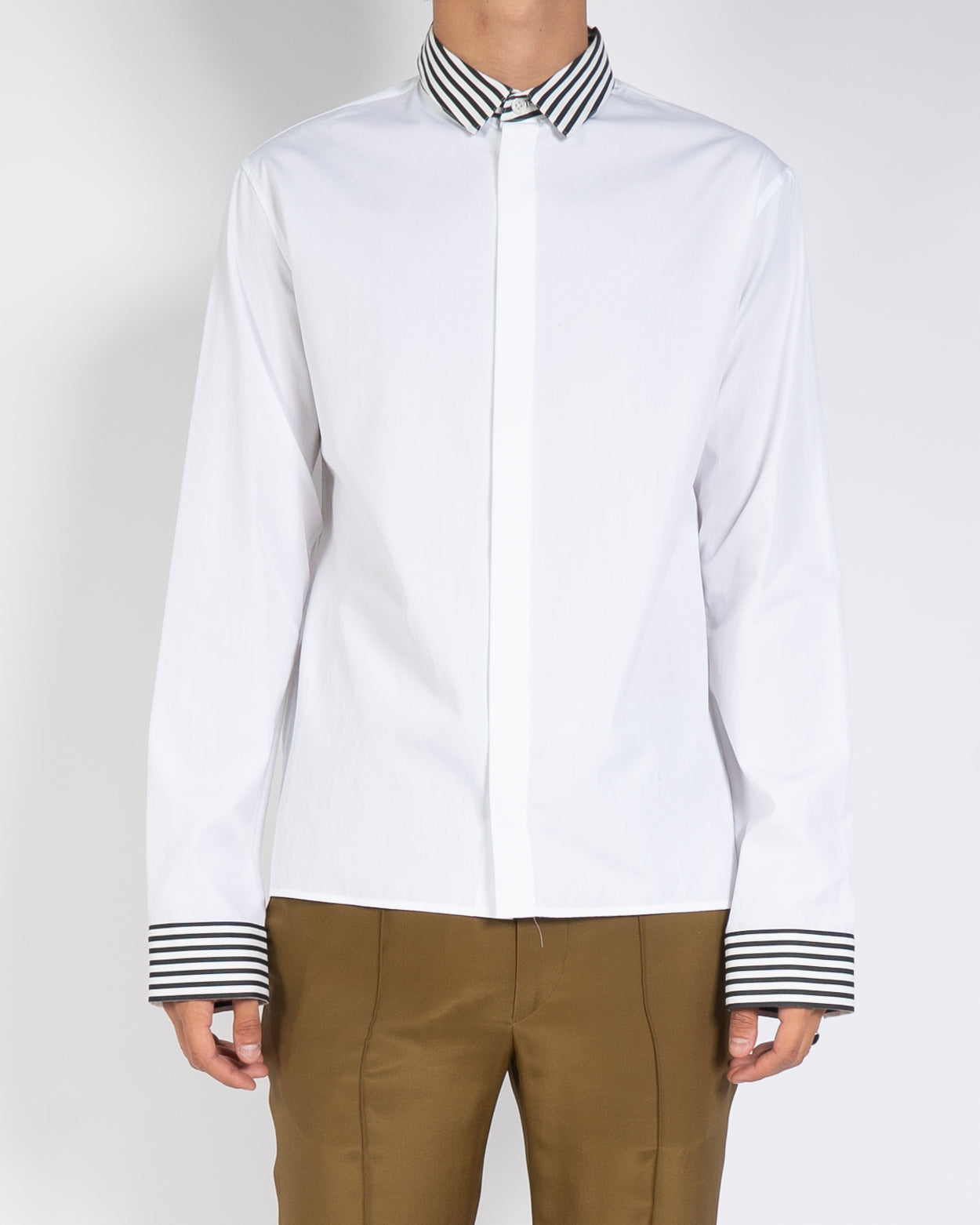 SS20 Classic Cotone Striped Collar Shirt