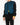 SS20 Cropped Distressed Jacket in Blue & Black Taroni Silk