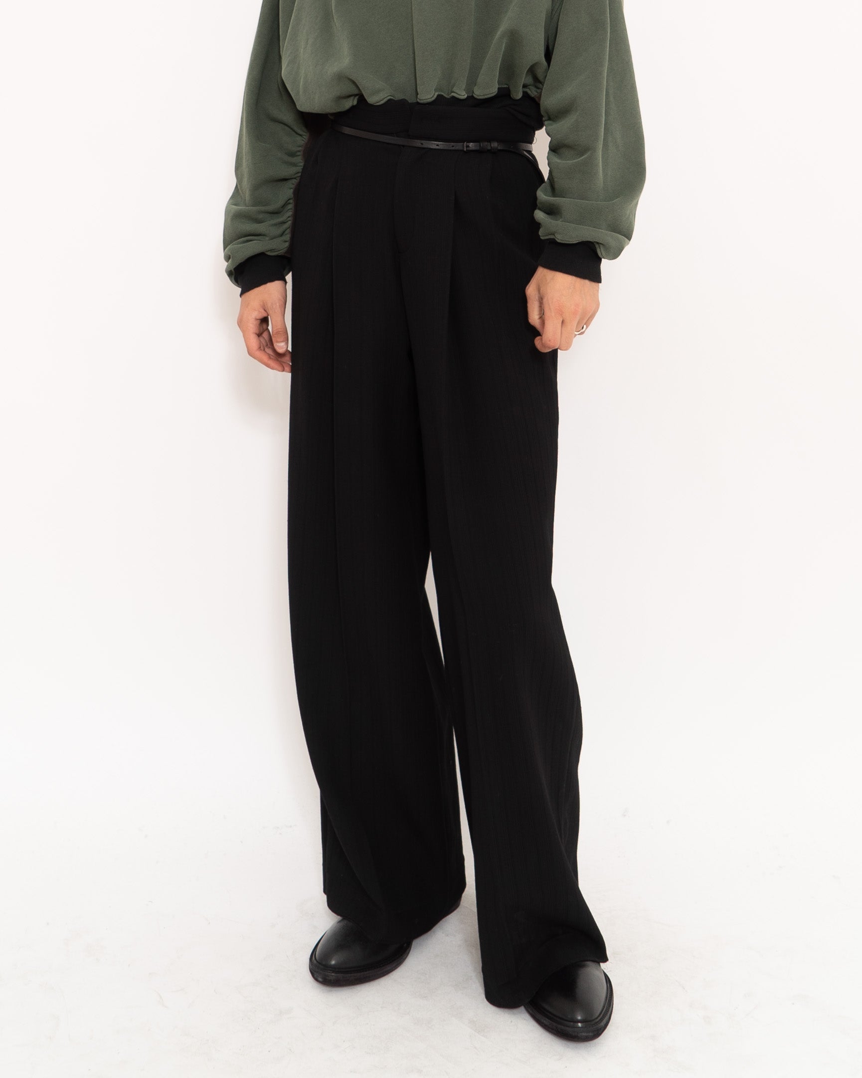 FW14 Black High Waist Wool Trousers