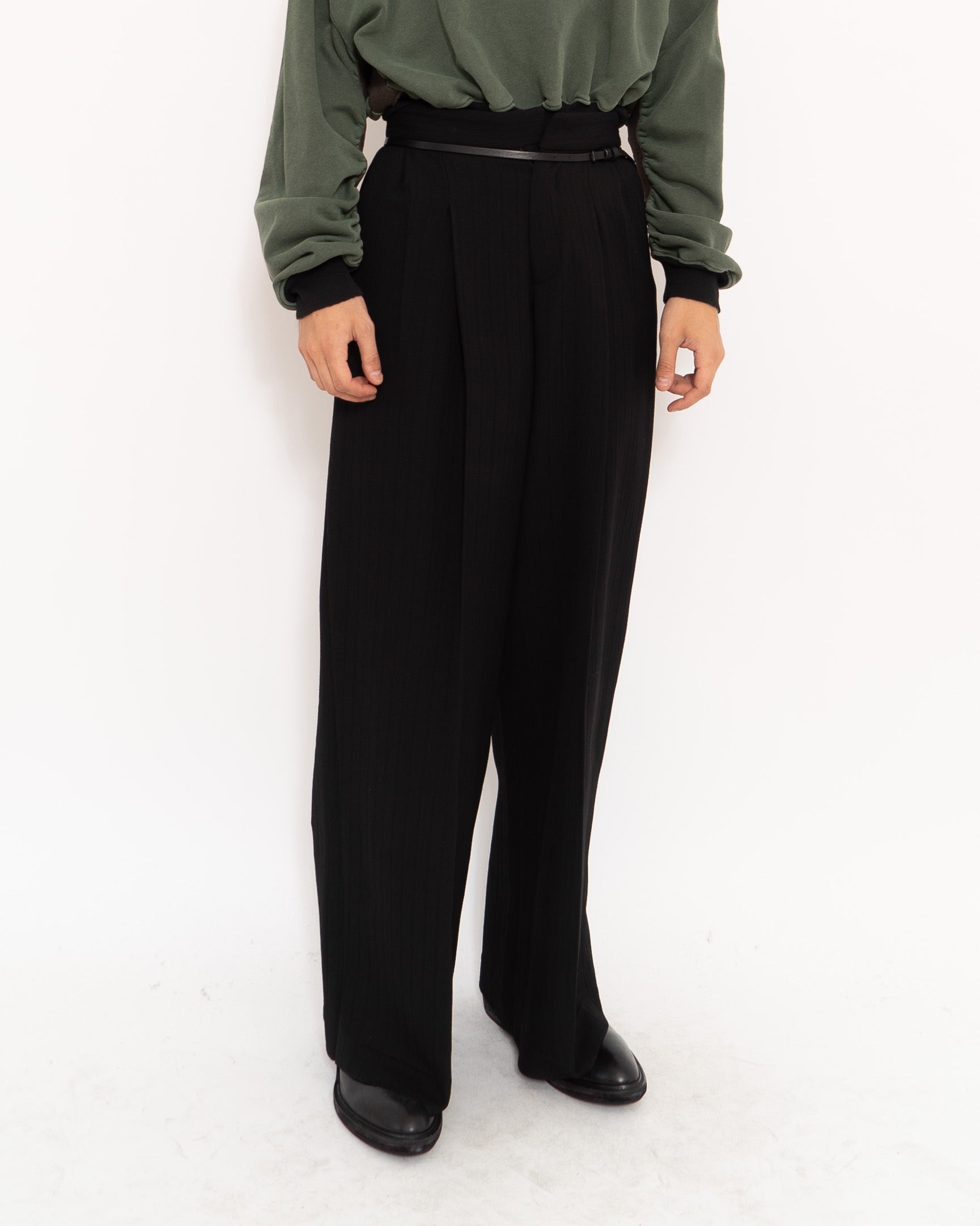 FW14 Black High Waist Wool Trousers