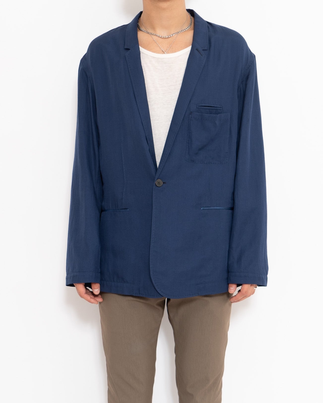 SS20 Guardsman Blue Shirt Blazer Sample