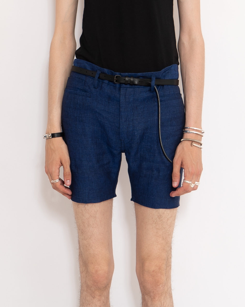 SS16 Blue Cotton Shorts Sample