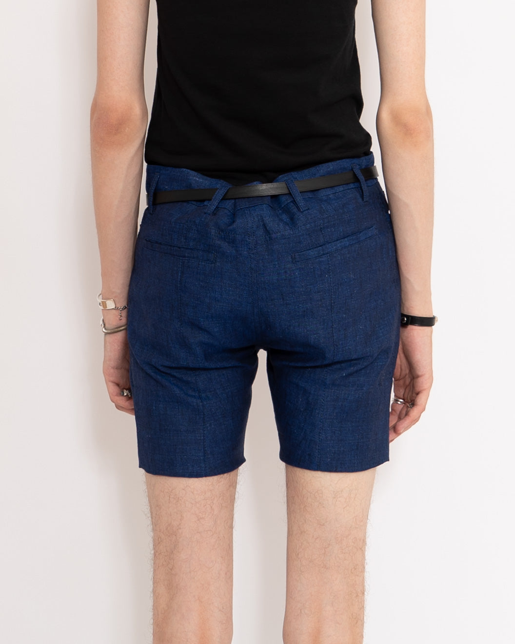 SS16 Blue Cotton Shorts Sample