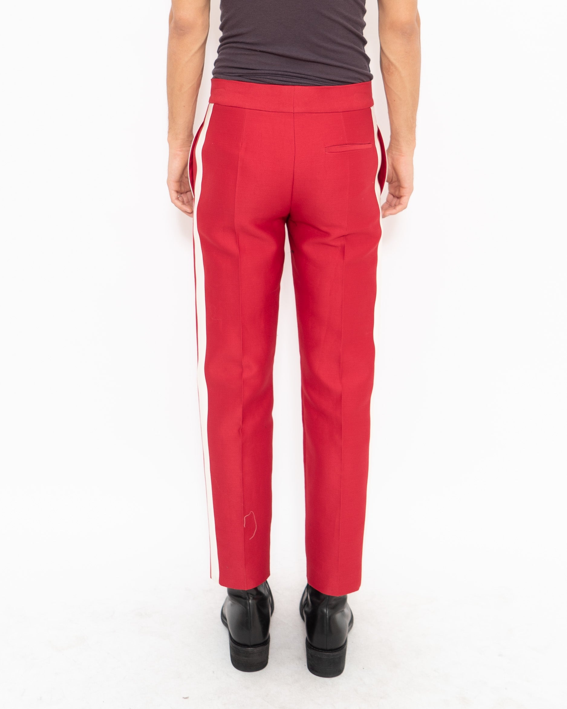 FW18 Weddel Red Striped Trousers Sample