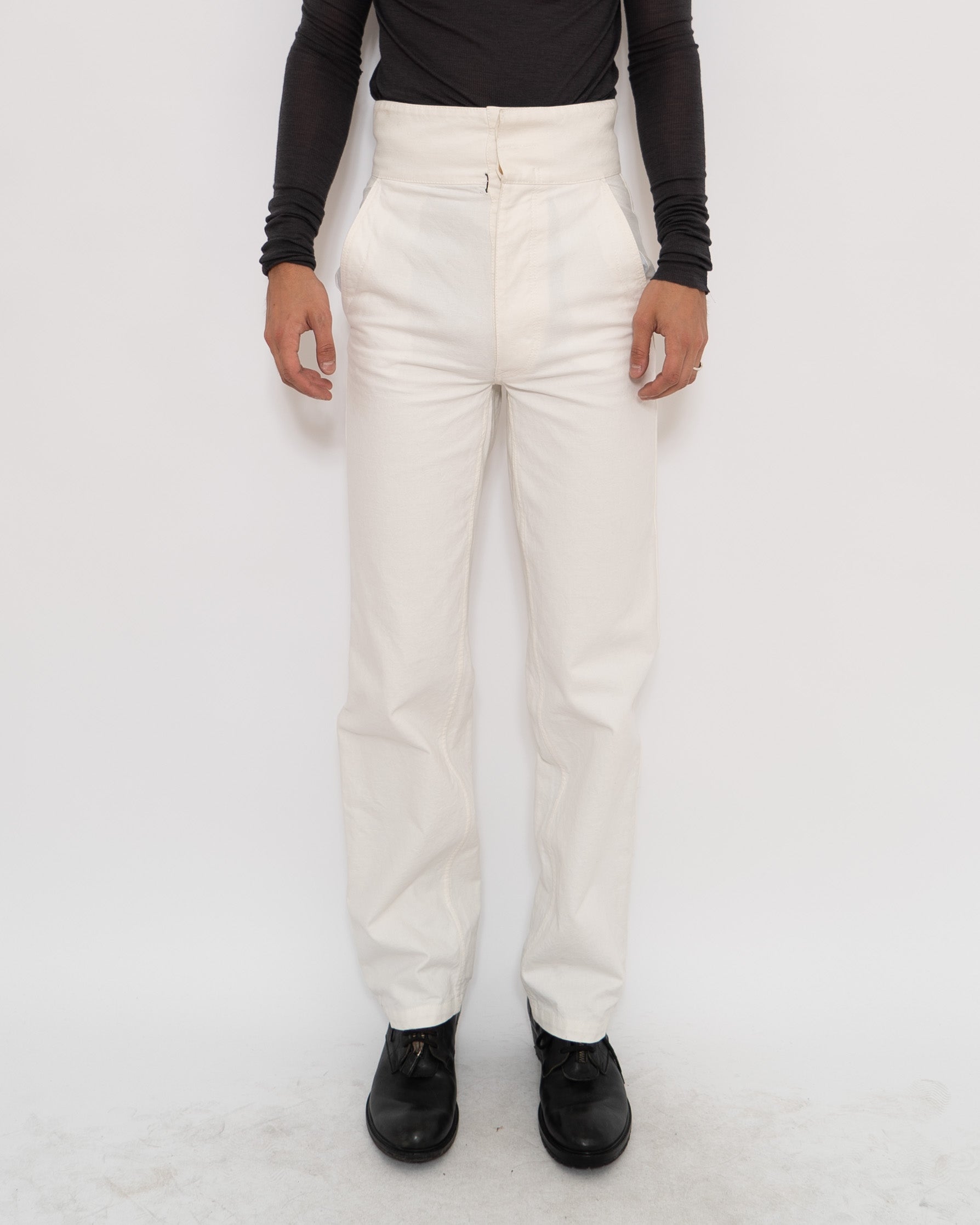 SS20 Crystall White Workwear Trousers Sample