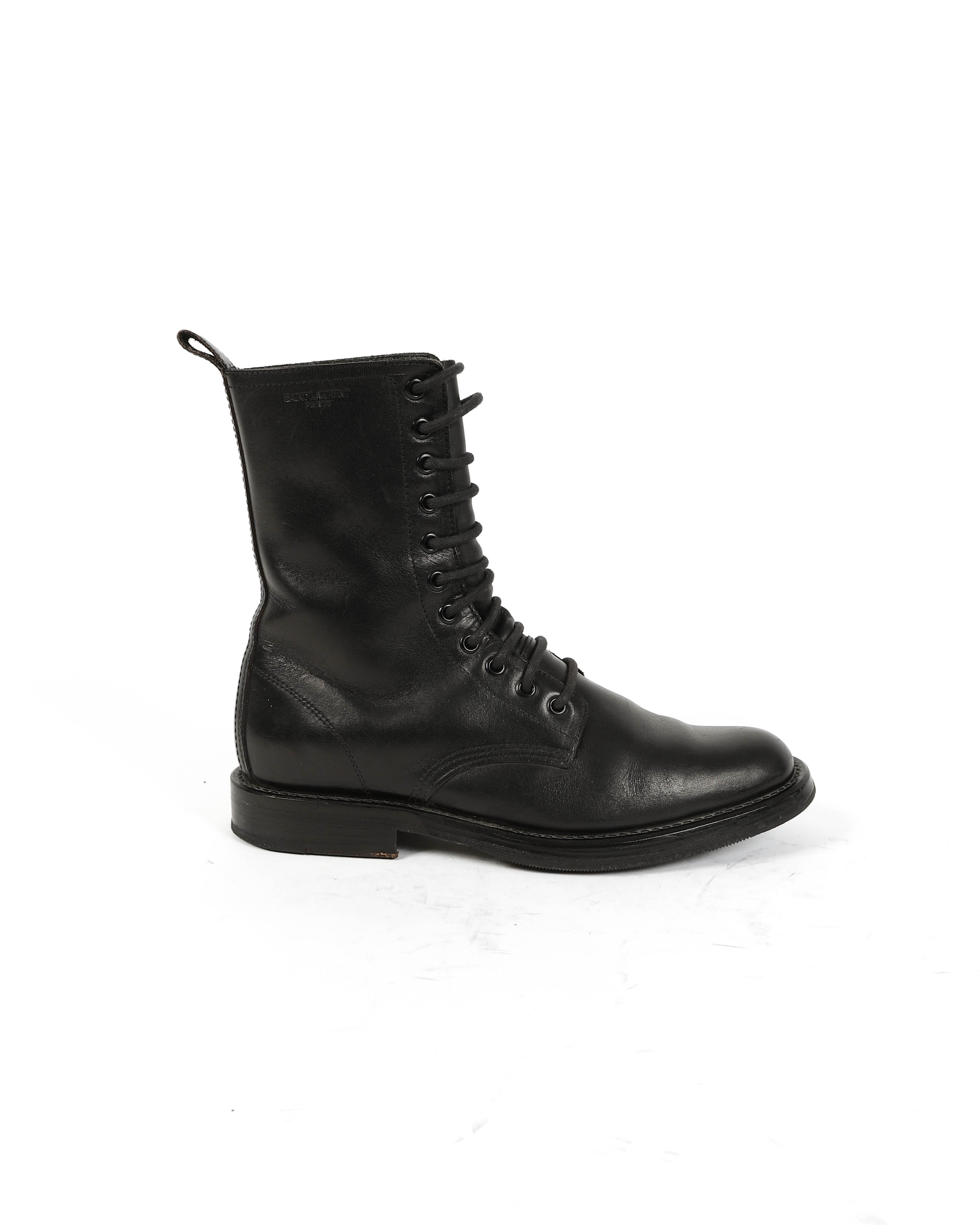 FW14 High 11-eye Combat Boots in Black Leather