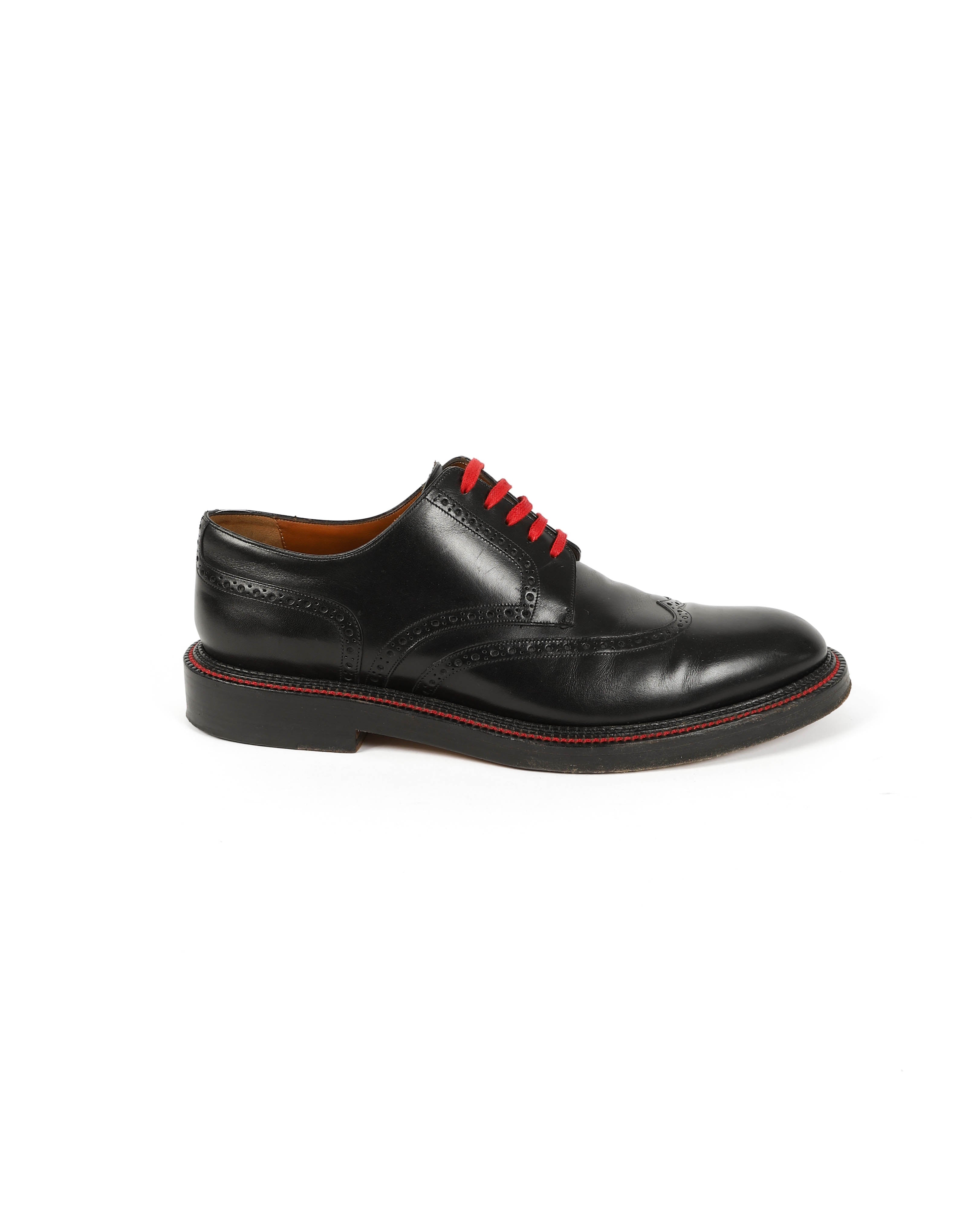 FW17 Red Lace Brogue Detail Derby