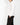 FW20 Leather Collar Mao Shirt in White Cotton