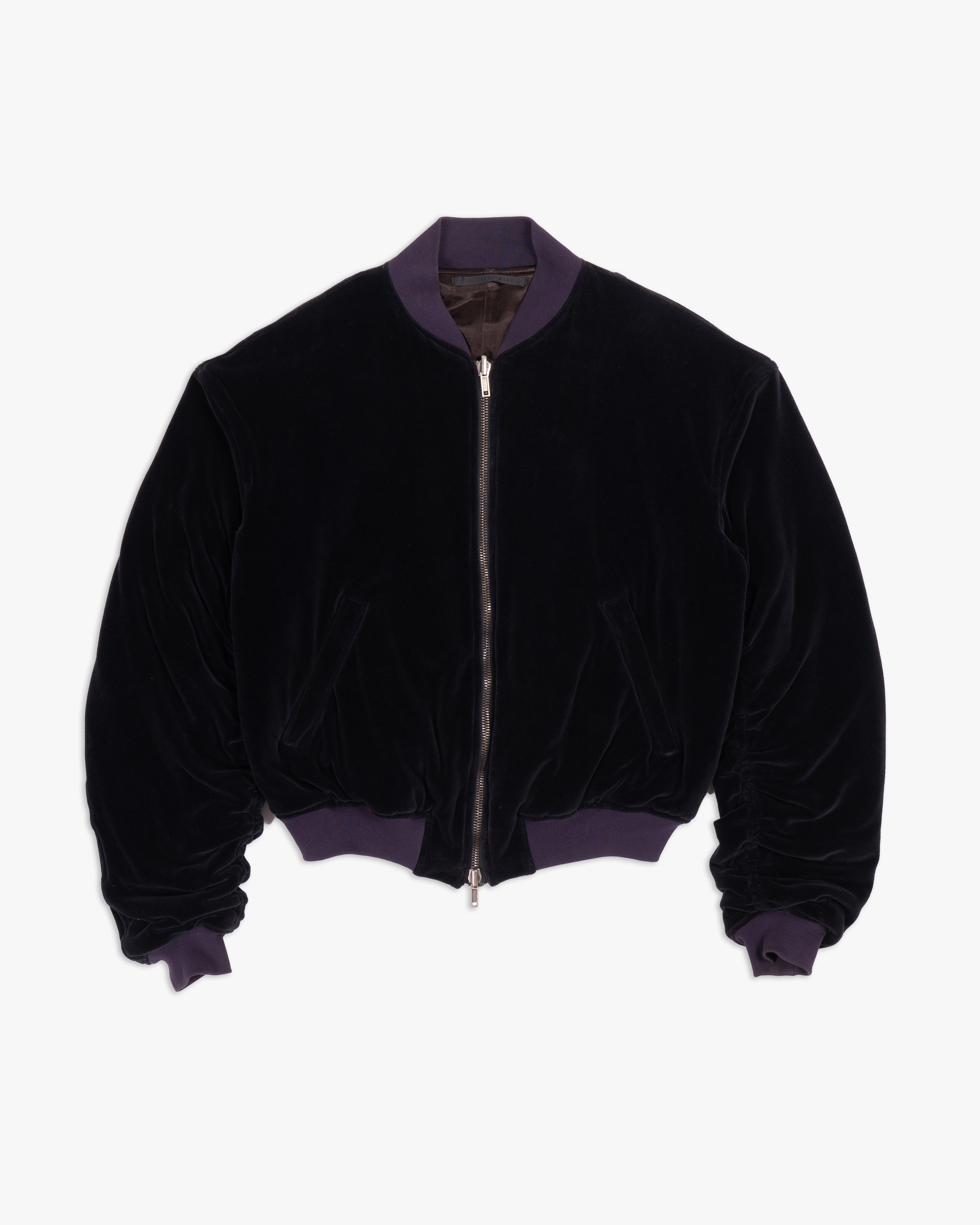 FW15 Oversized Perth Bomber in Black Velvet