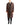 FW18 Distressed Raglan Coat in Orange/Black Jacquard