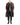 FW18 Distressed Raglan Coat in Orange/Black Jacquard