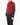 FW18 Teddy Jacket in Red Mohair & Leather