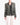 SS15 Round Shoulder Rutched Bomber in Khaki Silk