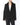 FW18 Double Breasted Short-Coat in Black Tweed