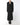 FW14 Kimono Dress with Military Details in Black Silk