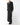 FW14 Kimono Dress with Military Details in Black Silk