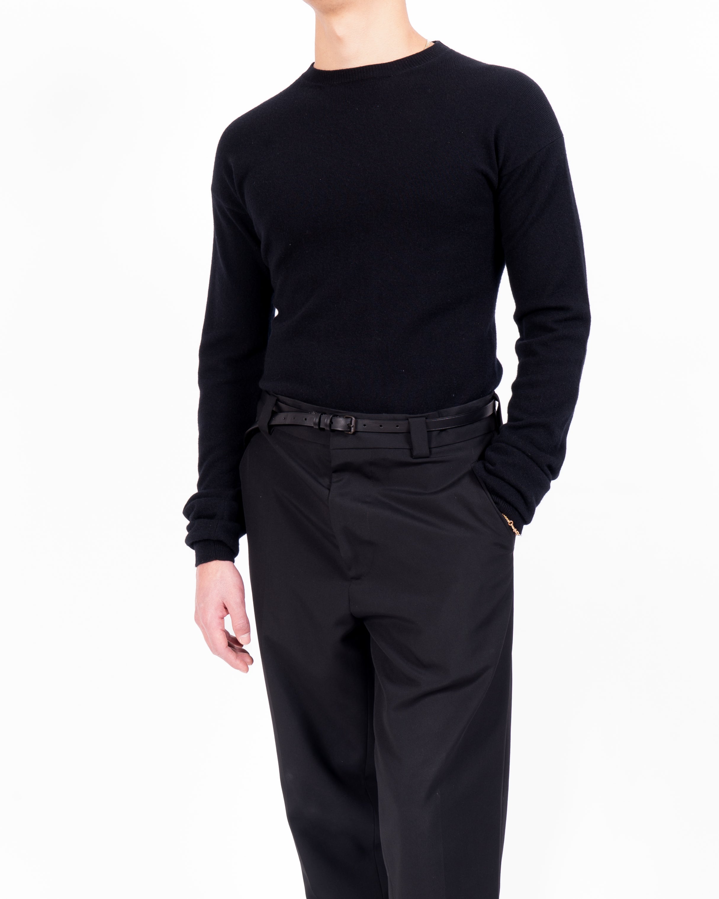 SS13 Classic Sweater in Black Wool