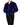 FW16 Oversized Padded Bomber in Blue Crushed Velvet