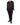 FW20 Oversized Mandarin Shirt in Black Satin Silk