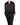 FW20 Oversized Mandarin Shirt in Black Satin Silk