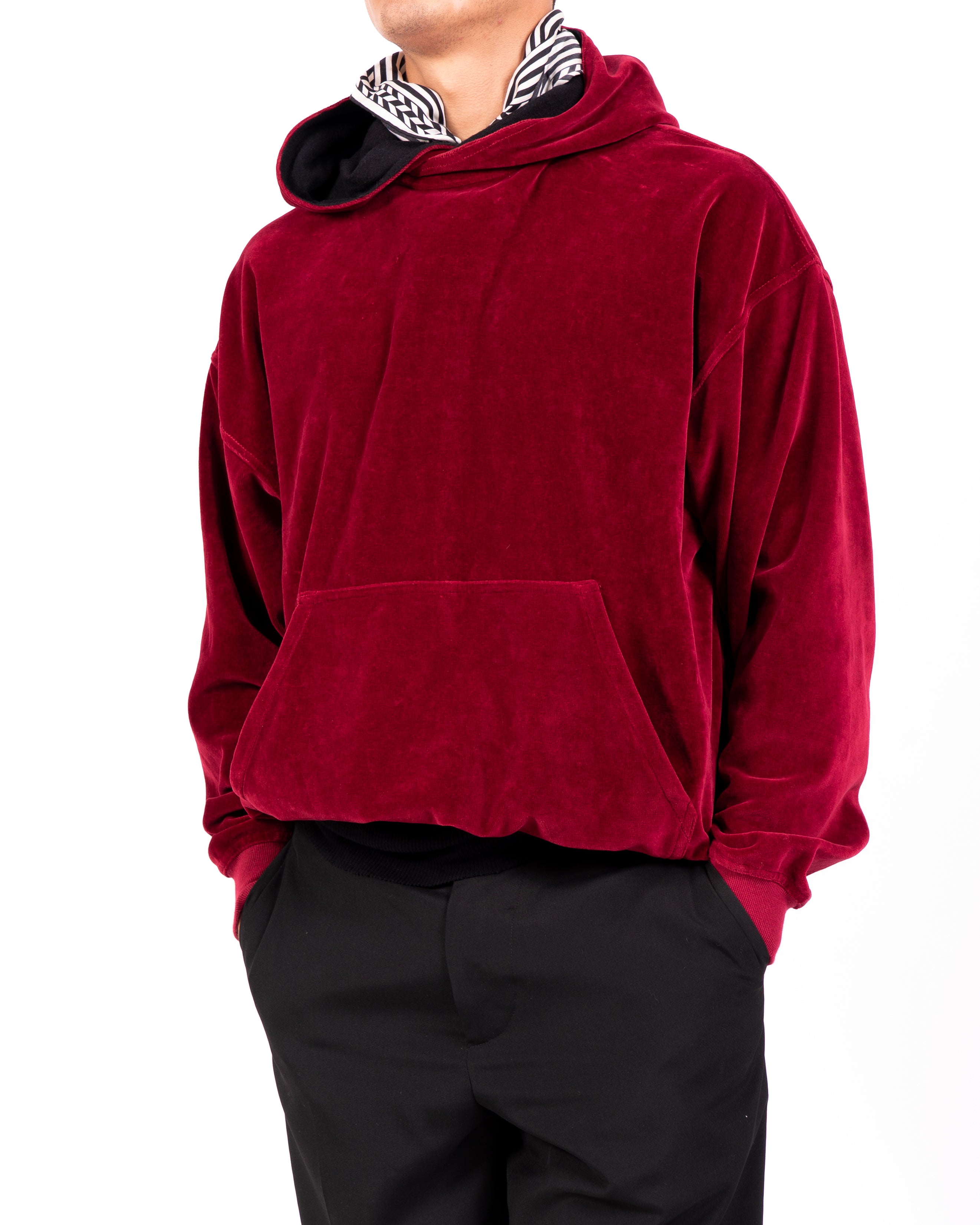 FW19 Oversized Perth Hoodie in Red Velvet