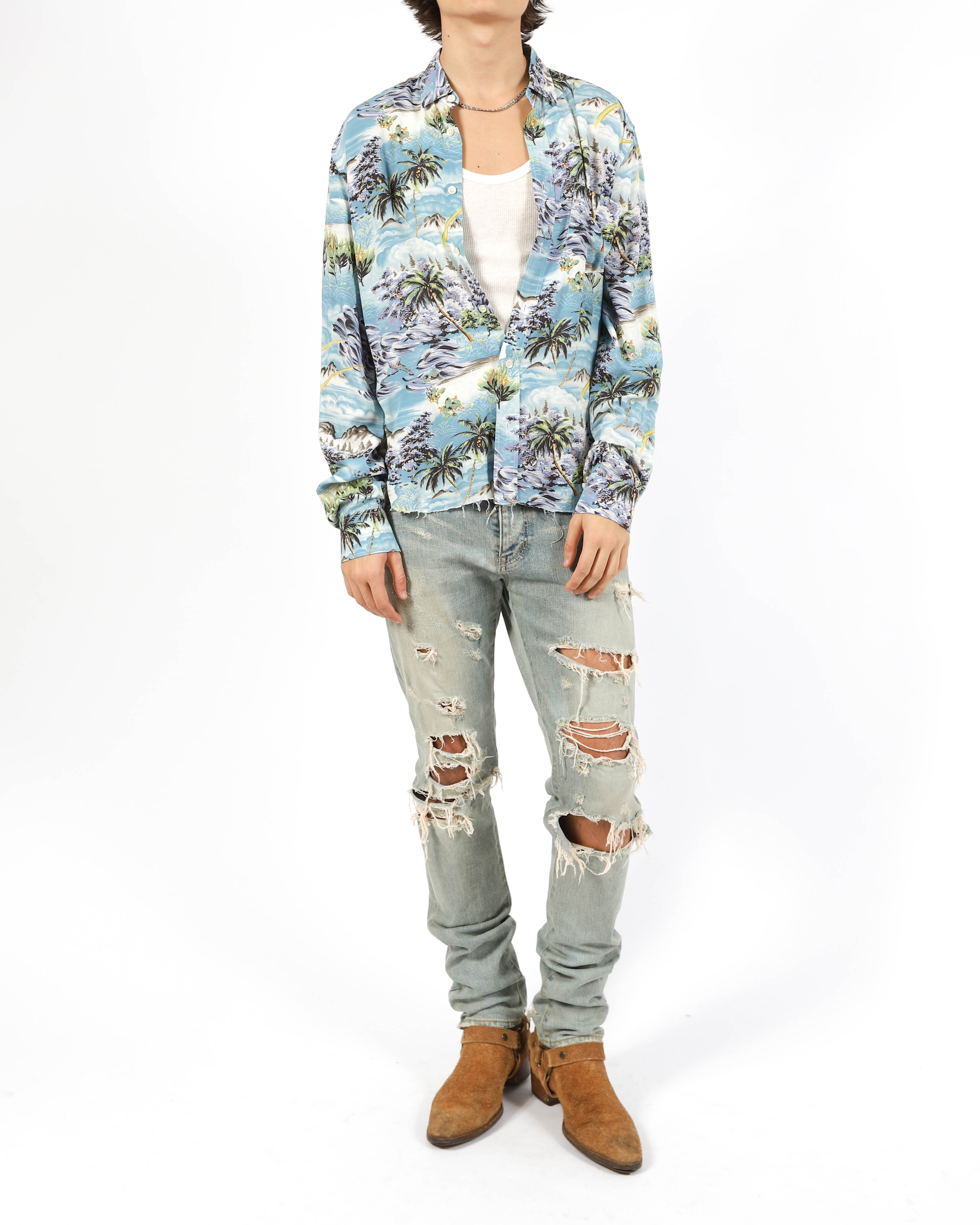 FW14 Skinny Crash Jeans in Washed Denim D02