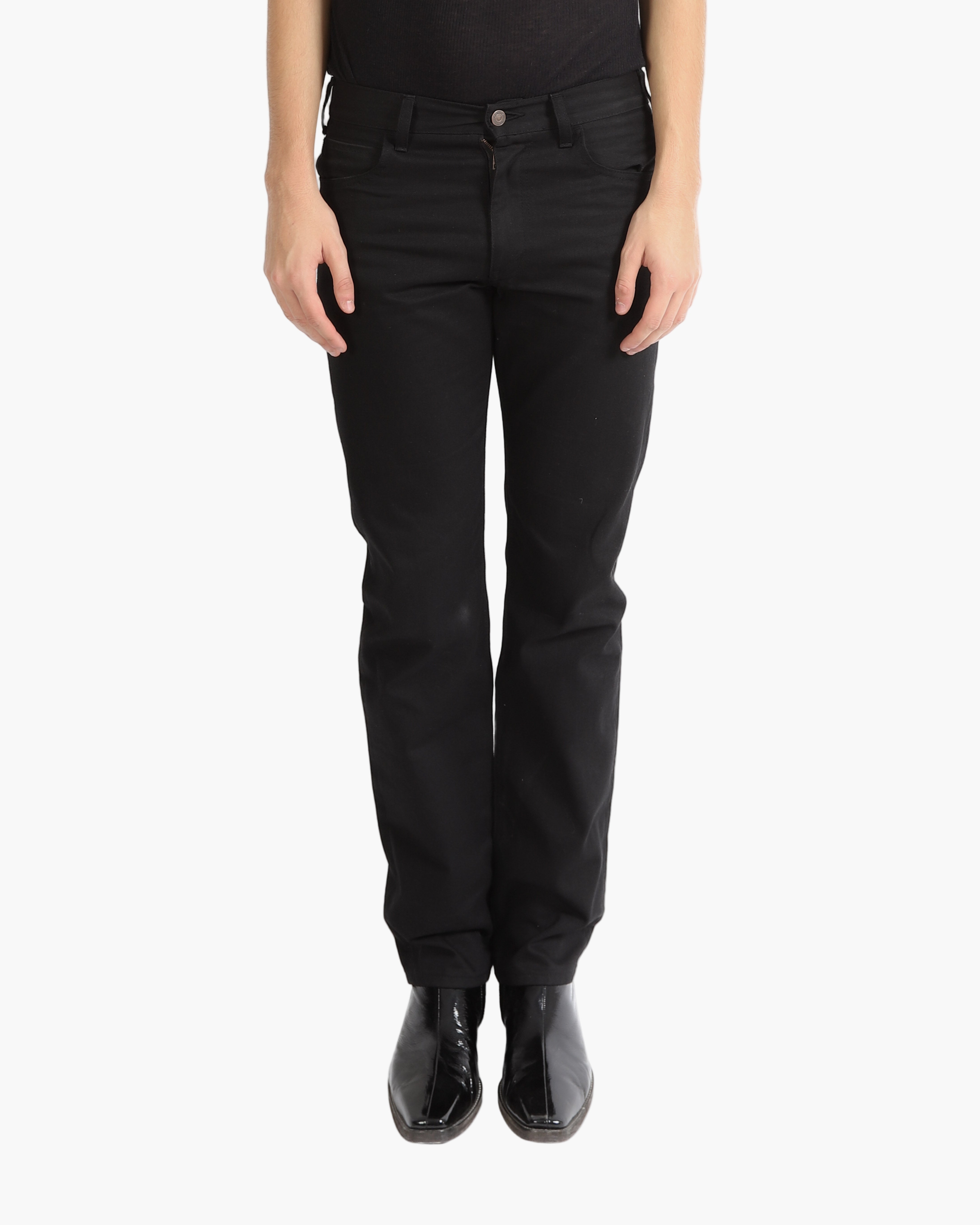 C02 Flared Jeans in Black Japanese denim