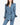 FW17 Oversized  3D Shoulder Blazer in Blue Cotton