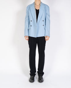 SS19 Light Blue Double Breasted Slouchy Blazer