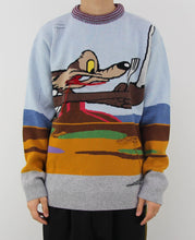 Load image into Gallery viewer, Looney Tunes Coyote Distressed Knit