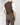 SS16 Brown Linen Waistcoat with Gold Jacquard Detail