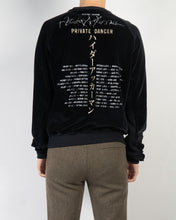 Load image into Gallery viewer, FW20 Black Embroidered Velvet Crewneck