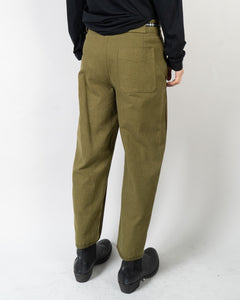 FW20 Green Relaxed Cord Patch Workwear Trousers