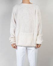 Load image into Gallery viewer, FW20 Oversized White Mohair Sweatshirt
