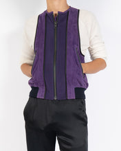 Load image into Gallery viewer, SS18 Violet Suede Waistcoat 1 of 1 Sample