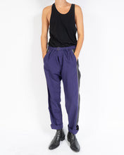Load image into Gallery viewer, SS18 Striped Violet Belt Trousers 1 of 1 Sample