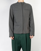 Load image into Gallery viewer, FW18 Grey Mandarin Collar Cotton Shirt