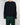 SS18 Oversized Black Cotton Sweatshirt with Padded Shoulders