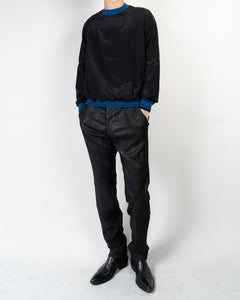 SS18 Black Silk Sweatshirt Sample